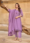 Sairaa By Kadlee Muslin Anarkali Kurti With Bottom Dupatta

